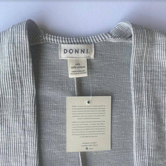 NWT Anthropologie Donni Open Front Cardigan Cotton Blend Size OS - Picture 6 of 8